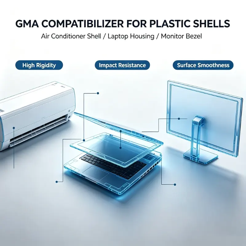 ABS grafted GMA coupling agent